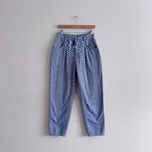 Vintage High Rise Pleated Tapered Leg Mom Style Denim Jeans 26-27W